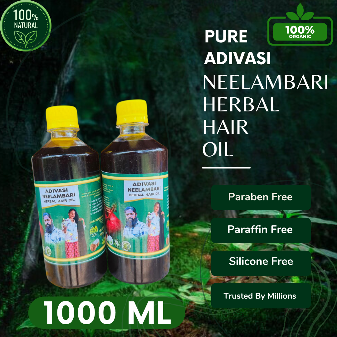 Adivasi Neelambari Herbal Hair Oil with (4.9 ⭐⭐⭐⭐⭐ 42,553k+ REVIEWS) Globally