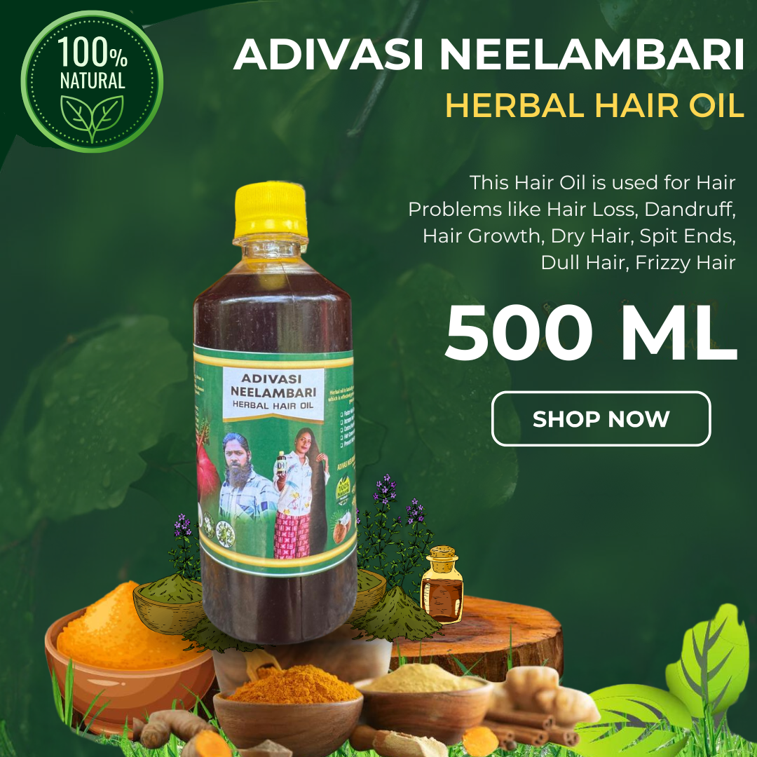 Adivasi Neelambari Herbal Hair Oil with (4.9 ⭐⭐⭐⭐⭐ 42,553k+ REVIEWS) Globally