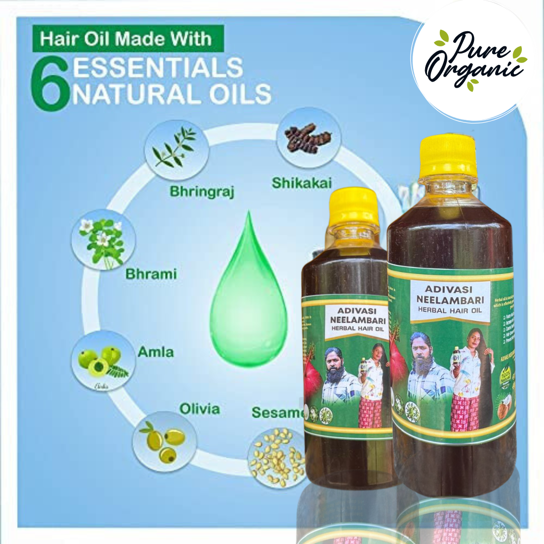 Adivasi Neelambari Herbal Hair Oil with (4.9 ⭐⭐⭐⭐⭐ 42,553k+ REVIEWS) Globally